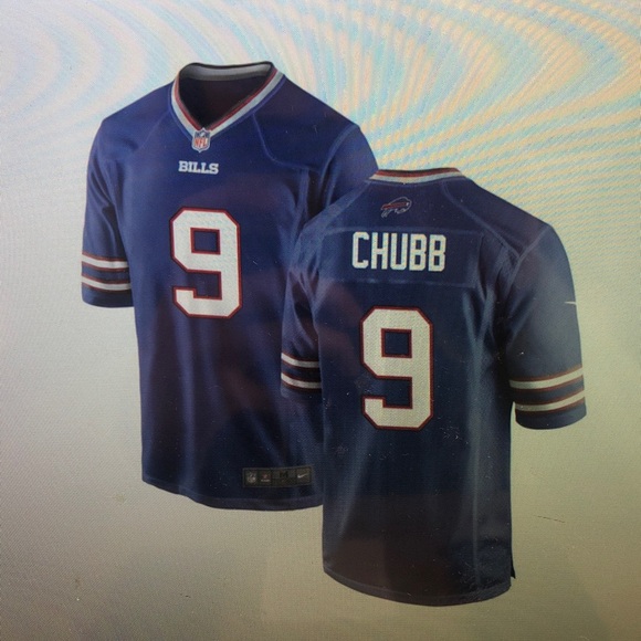 😌Bradley Chubb Royal Vapor Stitched Jersey😝